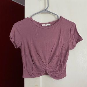 Twist front crop top